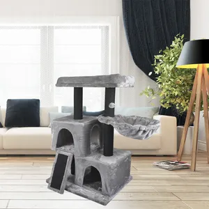 Caved Wood Picture Fontaine Chat Bois Lit De Jardin Luxe Outdoor Cat Tunnel Dog Kennel Vintage Tree Houseその他のペット製品