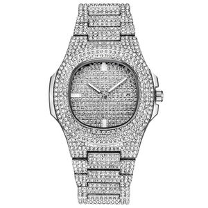 Mens <strong>Watches</strong> Luxury Fashion Diamond Date Quartz <strong>Watch</strong> Iced Out <strong>Watch</strong> Homens Relogio De <strong>Diamante</strong> - Product Image 2