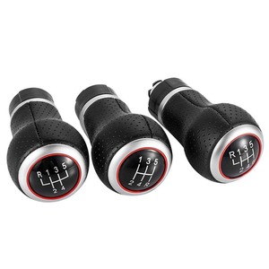 Pommeau de levier de vitesse universel en cuir ergonomique pour Audi A4 S4 Volkswagen - Product Image 2