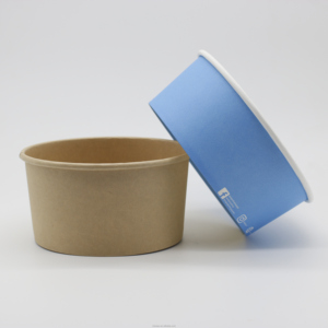 Vòng giấy kraft Bát 750ml với nắp rõ ràng - Product Image 5
