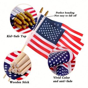 Banderas Personalizadas para Agitar con la Mano, 10x15cm y 14x21cm, Buen Precio, Palo de Madera o Plástico, para Celebraciones y Publicidad - Product Image 6