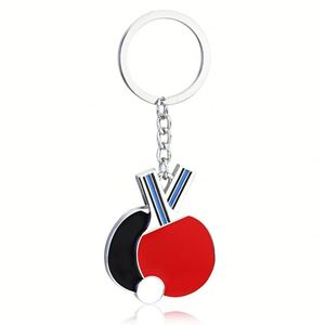 Porte-clés en métal personnalisable avec logo pour sac à dos, petit pendentif, sport de tennis de table - Product Image 4