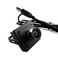 Mini Cámara USB GC0308 con Lente de 3.6mm, 0.3MP 640*480, Sin Controladores UVC, con Soporte Metálico y Anillo de Sellado Impermeable