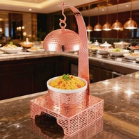 Matériel de restauration XINGPAI, ensemble de chafing dish de luxe gravé au laser OEM, chafing dish suspendu pour la restauration hôtelière