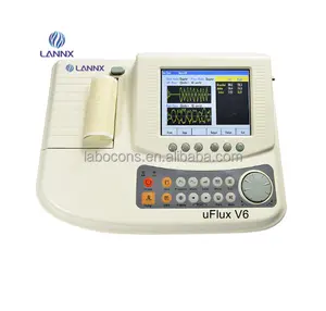 LANNX uFlux V6 신체 검사 사용 핸드 홀드 혈류 감지기 모니터 휴대용 도플러 혈관 감지기 (프로브 포함)