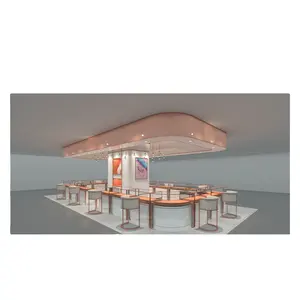 Lishi jewelry showcase shop decoration jewelry exhibition display showcases glass display