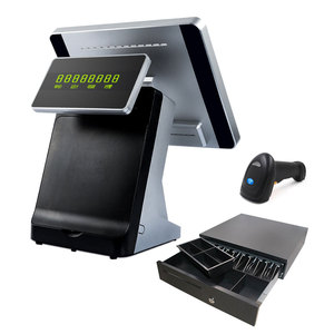 15 inch Màn hình kép tất cả trong một cảm ứng nhà hàng POS bán Hệ thống phần cứng với máy in - Product Image 6