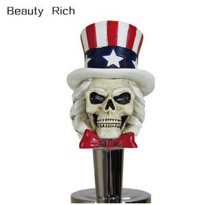 Résine poignées de Robinet Oncle Sam Patriotique Bar Sportif Poignée De Robinet De Bière Kegerator Résine Zombie Breweriana Bar - Product Image 1