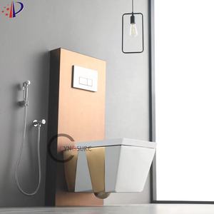 Toilette intelligente murale en céramique de style européen, à chasse d'eau automatique, suspendue au mur - Product Image 1