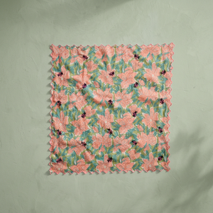Pañuelo Multiusos Cuadrado Bordado con Diseño Floral para Mujer, para Todas las Temporadas, de Viraak Exports - Product Image 3