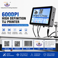 Impresora de Inyección de Tinta TIJ de Alta Eficiencia y Libre de Mantenimiento, con Tinta a Base de Solvente y Agua, para Codificación de Fechas de Lote y Códigos de Barras