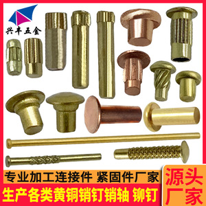Rivets en laiton moletés de 0,8 à 6,5 mm de diamètre et de 2,0 à 80 mm de longueur pour enseignes et applications de fixation - Product Image 5