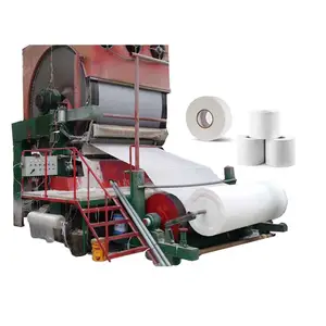 Complete Set Of 5 Ton/Day Waste Paper Recycle For Toilet Tissue Paper Roll Making Machine In High Quality & Economical Price