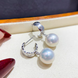 อุปกรณ์ทำต่างหูเงินแท้ S925 สำหรับประดับมุก แฟชั่นเครื่องประดับเงิน ต่างหูแบบติดหู พร้อมลูกปัดกลมขนาด 9-15 มม. รุ่น 22044 ฐานเปล่าสำหรับต่างหู - Product Image 2