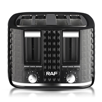 RAF neuer Toaster 4 Stück schneller und zeitsparender Karten-Slot 4-seitiges Backdesign niedrigster Preis Es verkauft sich wie heiße Kuchen