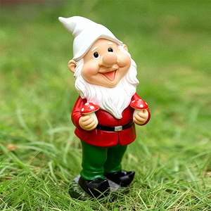 Estatuas <span class=keywords><strong>de</strong></span> Gnomo <span class=keywords><strong>de</strong></span> Jardín Personalizadas <span class=keywords><strong>de</strong></span> Resina (Hongo/Flor/Pájaro/Pala/Banderín/Mariposa) Decoración Resistente a la Intemperie para Patio Exterior - Product Image 6