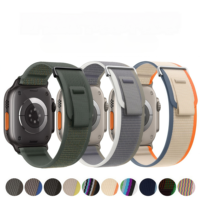Bracelet de montre en nylon Trail Loop à double section pour Apple Watch toutes séries IWatch 11, bracelet sport, vente en gros, 49 mm, 46 mm, 42 mm