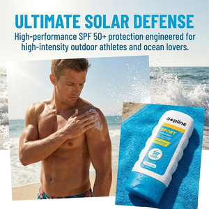 Crème solaire pour tous les sports, sans parfum, sans parabène, résistante à l'eau et à la transpiration, à toucher sec, 200 ml, protection solaire 50+ PA++++, marque privée - Product Image 3