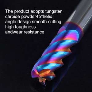 Hrc65 Degree <strong>Round</strong> <strong>Nose</strong> Milling Cutter Corner Radius <strong>End</strong> <strong>Mill</strong> 4R0.2 6R0.5 8r1 High Precision Speed Precision 10R0.5 Coated - Product Image 5