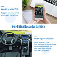 QZT Cam Mini Caméra Sans Fil HD 4K Wifi