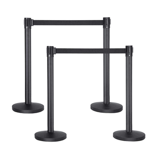 Stanchion retrattile in metallo con cintura efficace soluzione di controllo della folla - Product Image 1