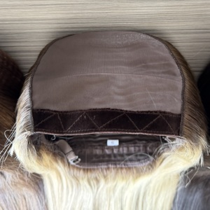 Pelucas con Parte en U sin Pegamento para Mujer -- Peluca de Fibra Capilar Humana con Banda Elástica Transpirable y Línea de Cabello Natural, Cómoda y Segura para el Verano - Product Image 3