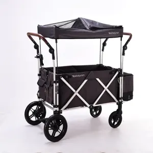 4 seater kinderwagen Suppliers-Alle Terrein Wiel Twin Kinderwagen Dubbele Baby Wagon Kinderwagen Draagzak Veelzijdige Wagon Kinderwagens