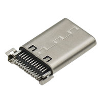 Hochgeschwindigkeits-24-Pin-USB-Typ-C-Buchse, zweireihiger Anschluss, USB 3.1 Stecker, 3A/5A, CE/FCC-zertifiziert für Datenübertragung