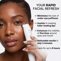 Appareil de massage facial Uyisi, baguette de lifting pour le visage, micro-courant pour les yeux et les lèvres, rouleau chauffant, masseur pour les cernes