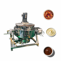 Marmite de cuisson à vapeur à double enveloppe de haute qualité pour sucre, caramel et confiture, avec agitateur inclinable