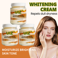 Crème Éclaircissante Visage et Corps pour Peaux Noires et Claires, Hydratant Sans Cruauté Animale, Lotion Éclaircissante Effet Perle