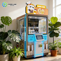 Le futur est en cours de réalisation : Robot barista pour café, distributeur automatique de café en plein air, prix du robot à café