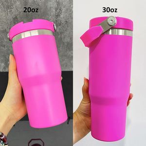 Vaso Personalizado con Logotipo, Color Rosa Eléctrico, Naranja, Verde Neón, Amarillo Neón, Sublimación en Blanco, 30 oz, con Pajita Abatible, Antiderrames - Product Image 3