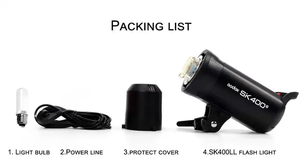 Flash de Studio <span class=keywords><strong>Godox</strong></span> <span class=keywords><strong>SK400II</strong></span> pour Photographie de Mariage, Commerciale et de Produit - Product Image 2