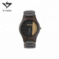 Jam tangan kayu kronograf pria kayu Walnut buatan tangan alami Logo kustom mewah Fashion kualitas baik