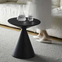 Table d'appoint en bois massif Wabi-sabi, design minimaliste moderne, table à thé, table basse en forme de sablier pour salon