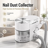 Perceuse à ongles silencieuse 2-en-1 30000 tr/min OEM, machine tout-en-un équipée d'un filtre HEPA en ABS et acier inoxydable