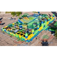 Grand trampoline gonflable pour adultes avec souffleur, jeu de fête, obstacle de saut, complet avec kits de réparation
