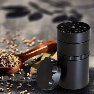 Wholesale OEM Logo Premium Metal with Storage Jar 50mm 5 Layer Aluminium <b>Herb</b> - Product Image 4