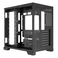New ATX Gaming Computer Case Double Tempered Glass Panel Computer Casing Mid Tower PC Case Supplier