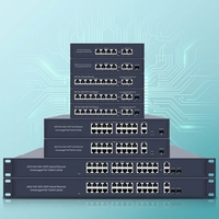 Commutateur PoE Gigabit Hengxin OEM/ODM avec prise en charge VLAN jusqu'à 28 ports 10/100/1000 Mbps + 2 ports SFP pour systèmes de vidéosurveillance - En stock