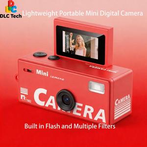 DLC LK030 Caméra numérique portable au format pouce avec filtre rétro et lampe flash pour vlog <span class=keywords><strong>de</strong></span> voyage et accessoire <span class=keywords><strong>de</strong></span> mode - Product Image 1