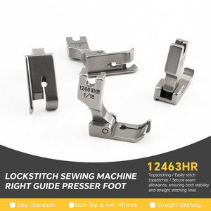12463HR 12463HL Piezas y Accesorios <span class=keywords><strong>para</strong></span> Máquinas de Coser Industriales, Prensatelas con Guía de Borde - Product Image 1