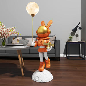 Decoración Espacial Moderna y Sencilla con Figura <span class=keywords><strong>de</strong></span> <span class=keywords><strong>Conejo</strong></span> Astronauta y Luna para Sala <span class=keywords><strong>de</strong></span> Estar, Dormitorio, Sofá o Mueble <span class=keywords><strong>de</strong></span> TV - Product Image 3