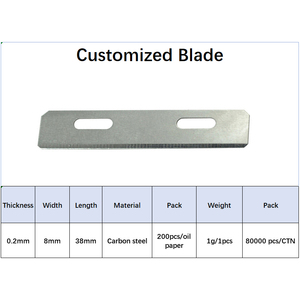 0.2mm Thickness Leather Specific Carbon Steel Ultra-Thin Cutting <strong>Blade</strong> Replaceable