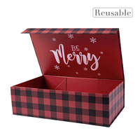 Cajas de Regalo Rígidas de Lujo Personalizadas para Navidad con Cierre Magnético, Estampado en Lámina Dorada y Materiales Reciclados |   Empaque Ecológico