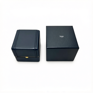 Caja de Regalo de Joyería de Marca de Lujo Azul Oscuro con Logotipo Personalizado, Bolsa, Tarjeta y Certificado para Anillo, Collar, Pulsera, Pendientes, Colgante y Brazalete - Product Image 4