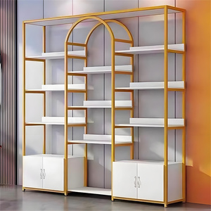 Tùy Chỉnh Vẻ Đẹp Cửa Hàng Cửa Hàng Mỹ Phẩm Giá Kim Loại Khung Mua Sắm Siêu Thị Kệ Trang Điểm Hiển Thị Tường Kệ - Product Image 6