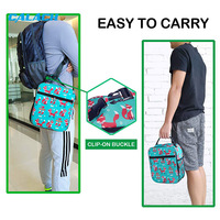 Sac à déjeuner isotherme portable réutilisable pour étudiants, imprimé renard de dessin animé, sac à déjeuner imperméable pour enfants, sac fourre-tout pour enfants