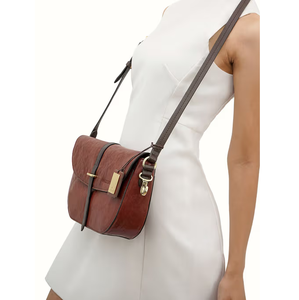 Bolso bandolera de cuero 100% genuino para mujer, hecho a mano, elegante, duradero, ligero, perfecto para la oficina. - Product Image 3
